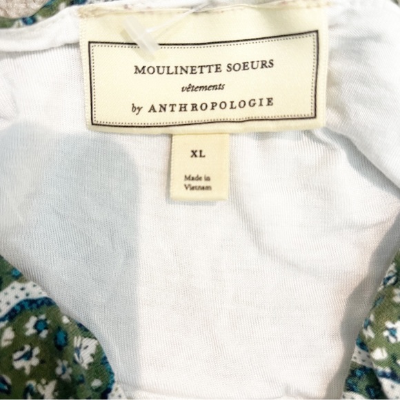 Anthropologie Moulinette Soeurs Green and White Maxi Dress - Picture 15 of 16